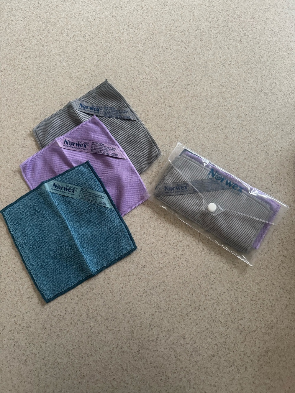 Norwex travel pack- 3 cloths